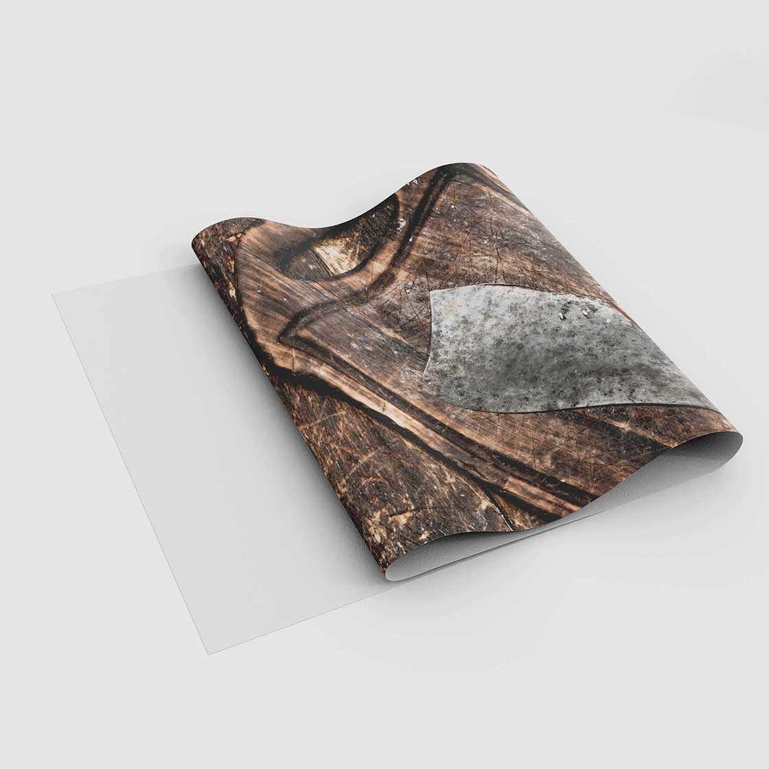 Autocolant bucătărie Ax on Wood - clevny.ro