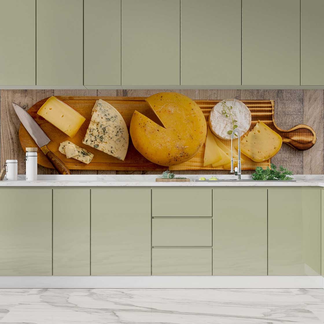 Autocolant bucătărie Blue Cheese - clevny.ro