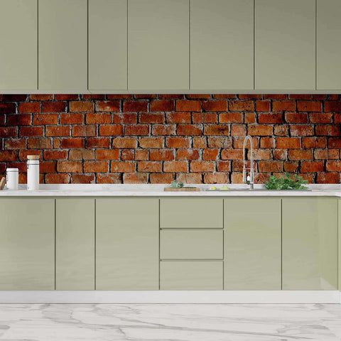 Autocolant bucătărie Brown Brick - clevny.ro