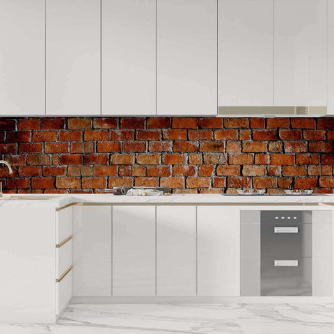 Autocolant bucătărie Brown Brick - clevny.ro
