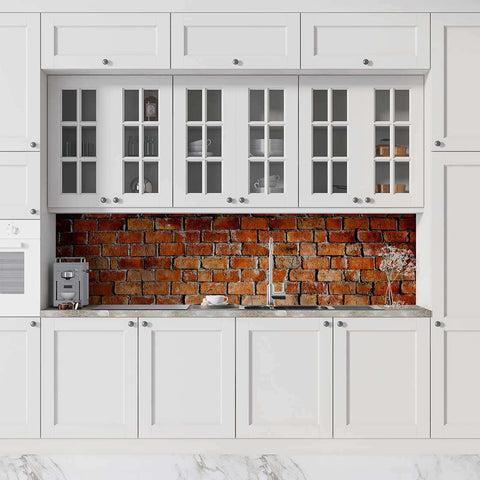 Autocolant bucătărie Brown Brick - clevny.ro