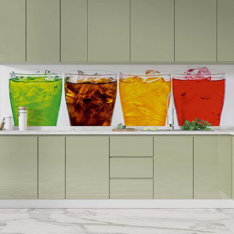 Autocolant bucătărie Colorful Glasses - clevny.ro