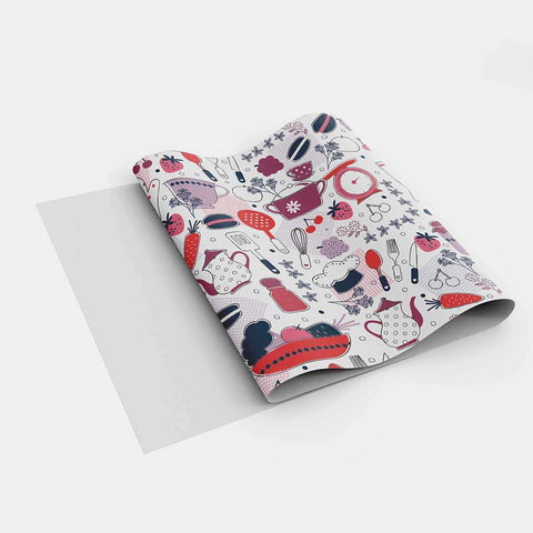 Autocolant bucătărie Colorful Kitchen Pattern - clevny.ro