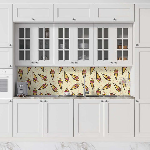 Autocolant bucătărie Icecream Pattern - clevny.ro
