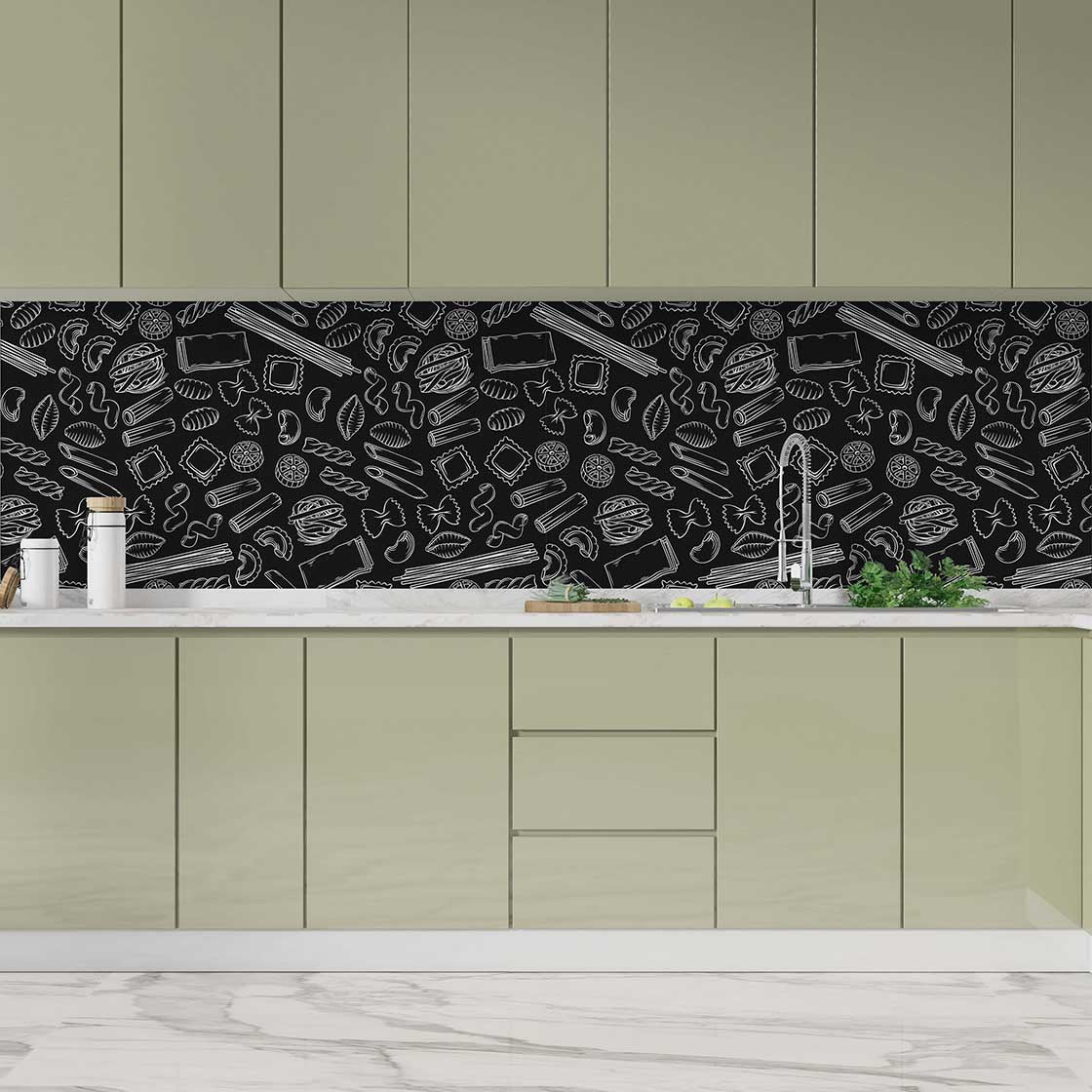 Autocolant bucătărie Italian Pasta - clevny.ro