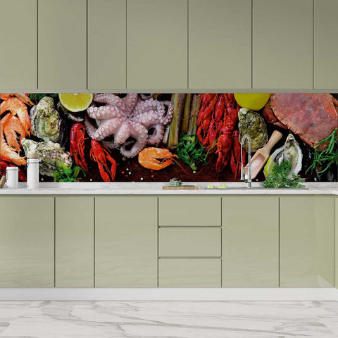 Autocolant bucătărie Sea Food - clevny.ro