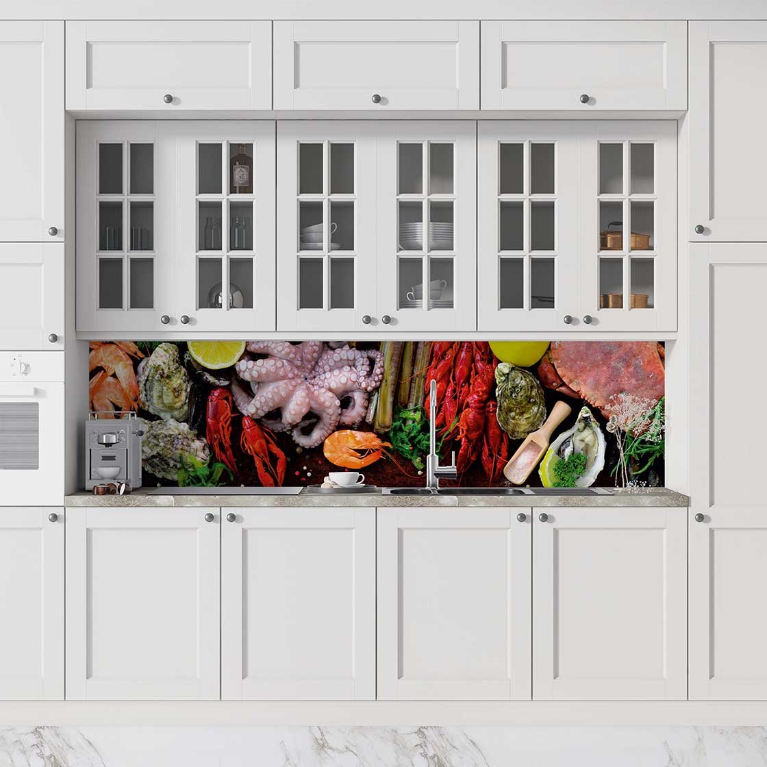 Autocolant bucătărie Sea Food - clevny.ro