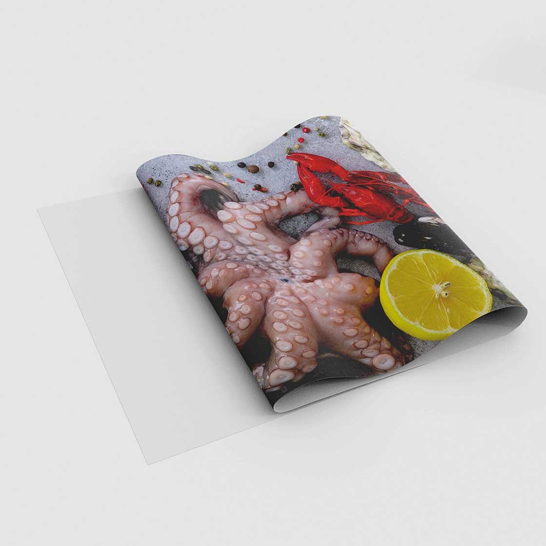 Autocolant bucătărie Seafood Background - clevny.ro
