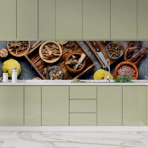 Autocolant bucătărie Set Healing Herbs - clevny.ro