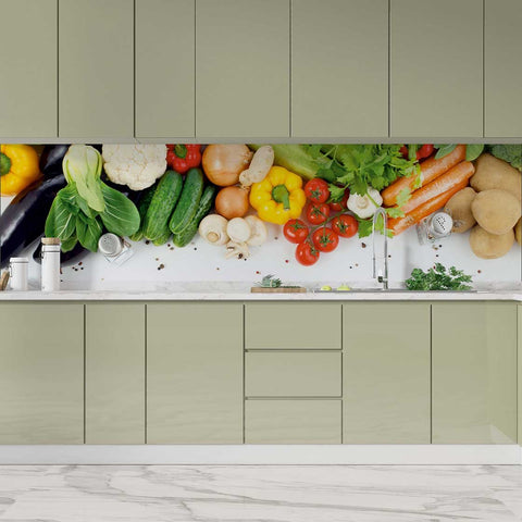 Autocolant bucătărie Vegetables Close-up - clevny.ro