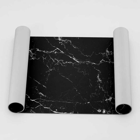 Autocolant Mobilă Natural Black Marble - clevny.ro