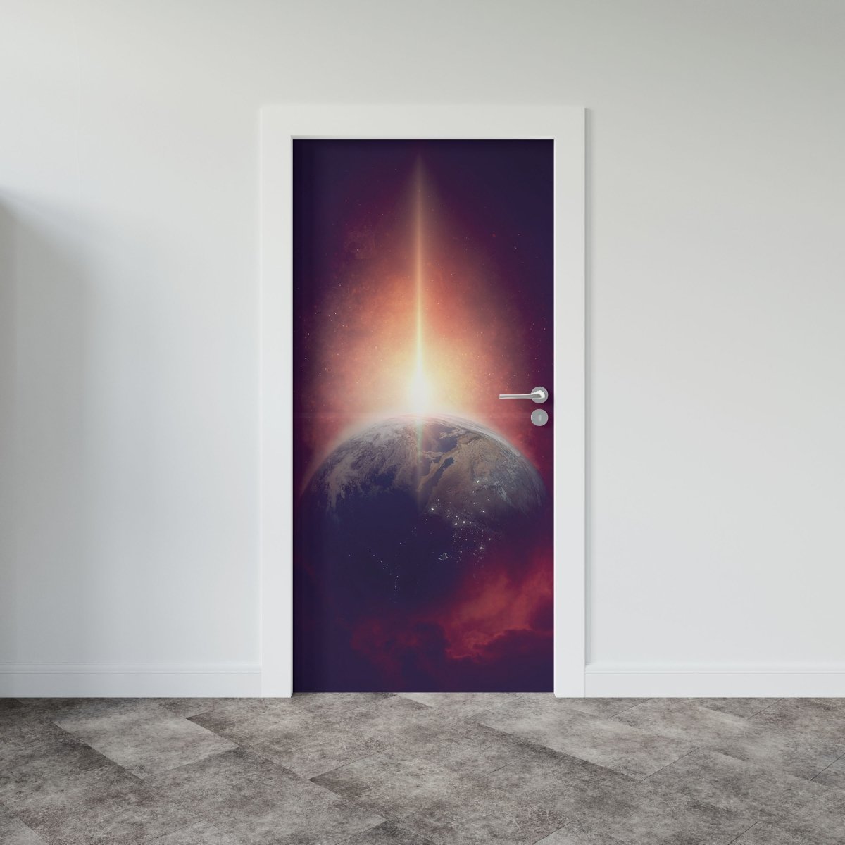 Autocolant ușă Exoplanet - clevny.ro
