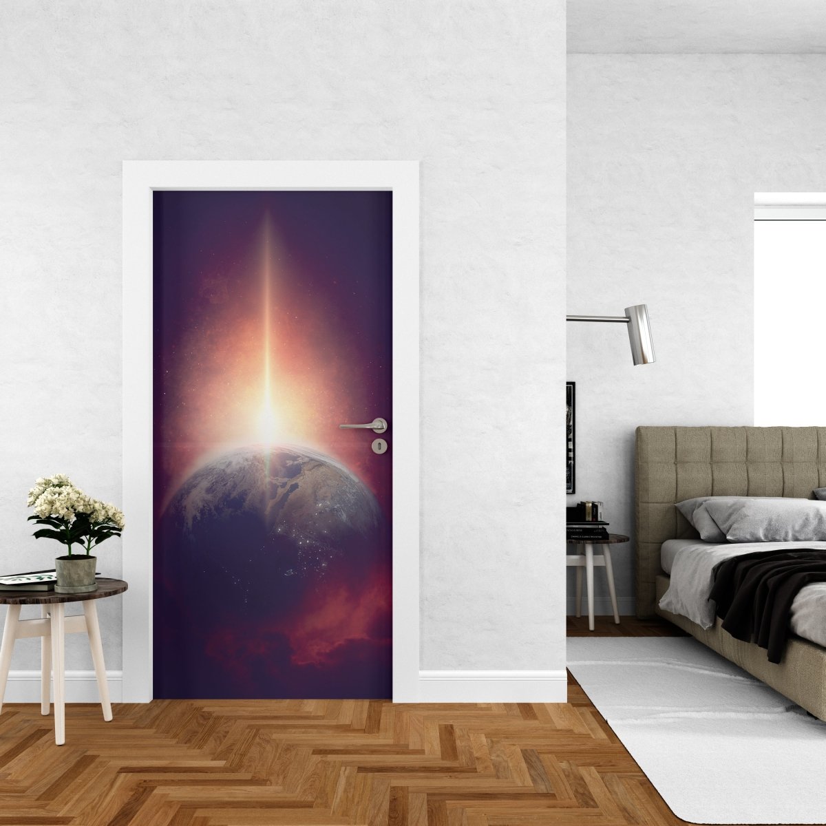 Autocolant ușă Exoplanet - clevny.ro