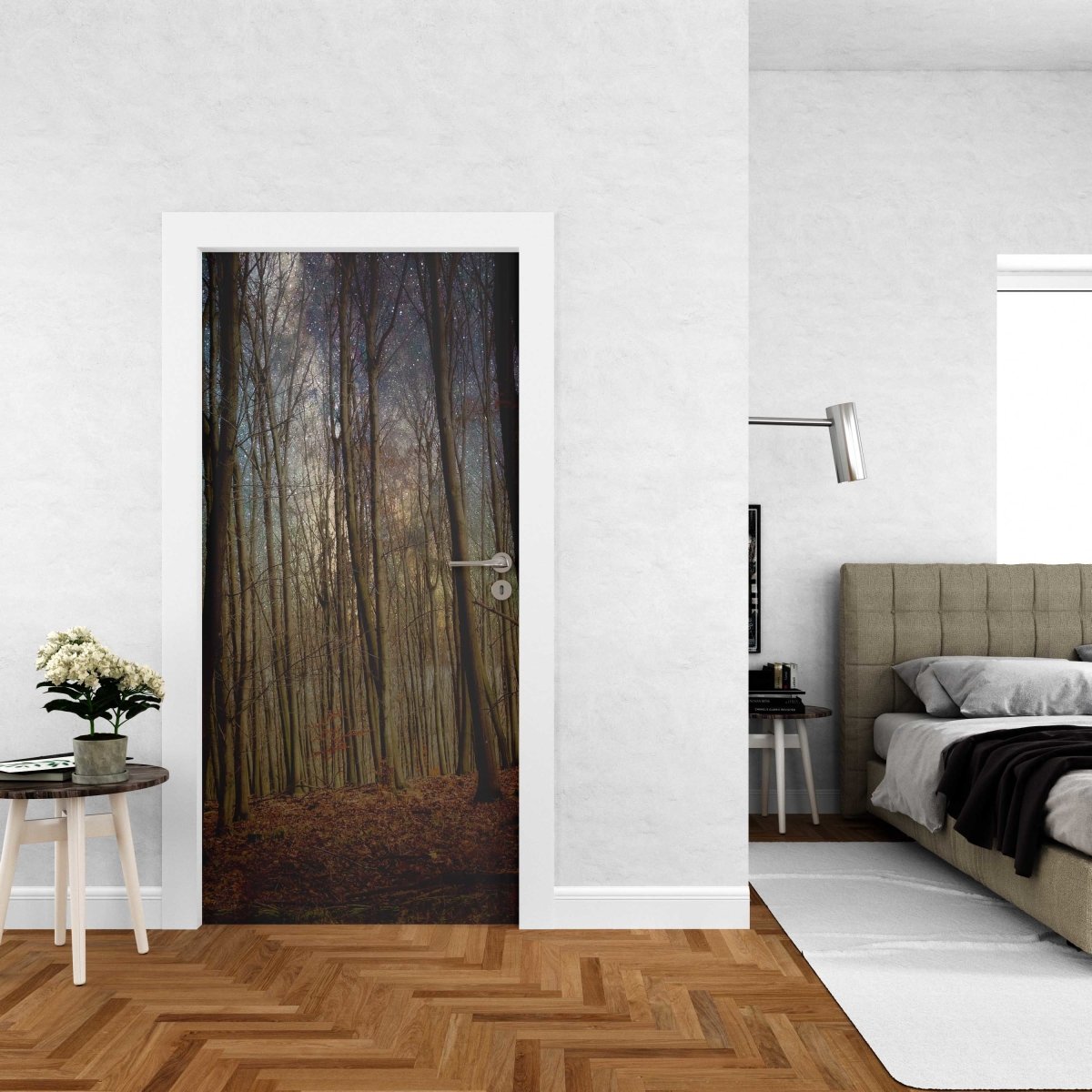 Autocolant ușă Forest Trees - clevny.ro