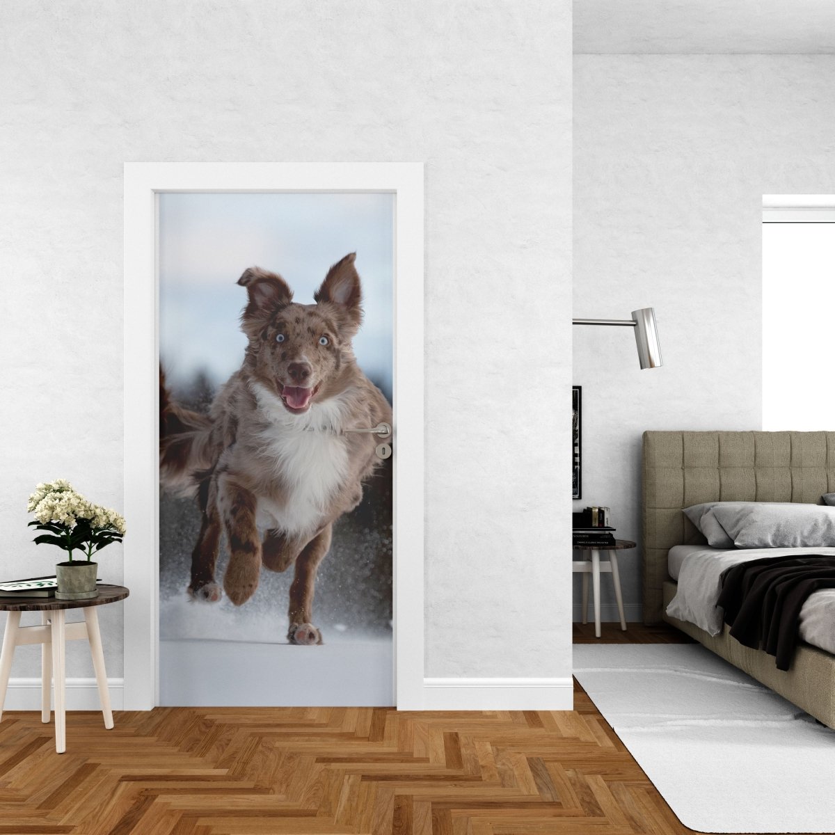 Autocolant ușă Funny Dog - clevny.ro