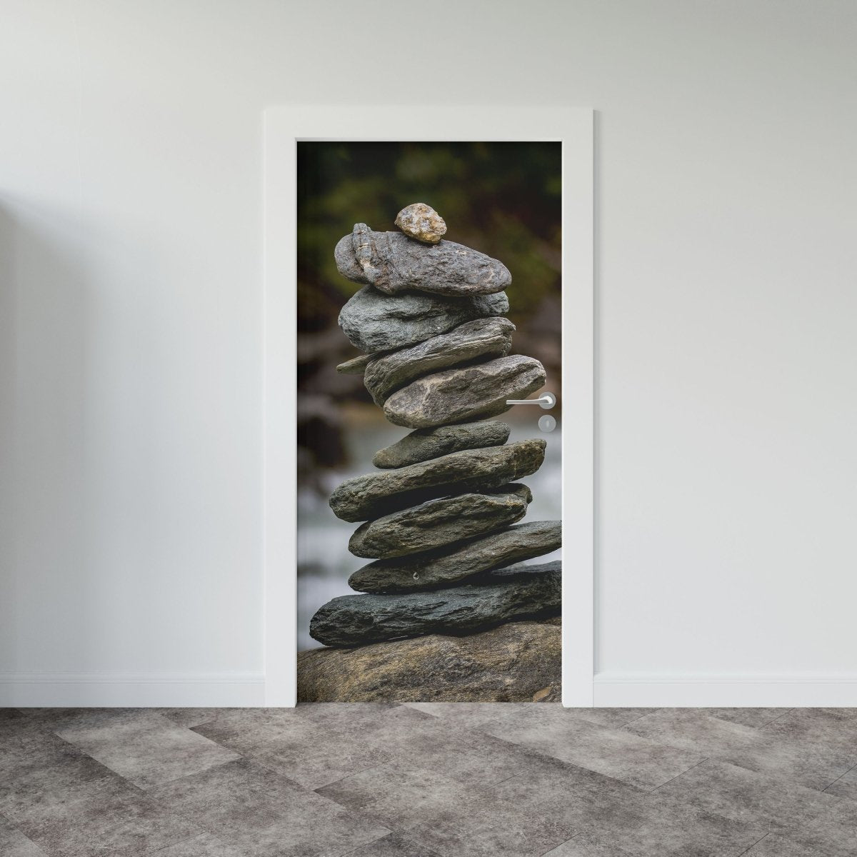 Autocolant ușă Stone Tower - clevny.ro
