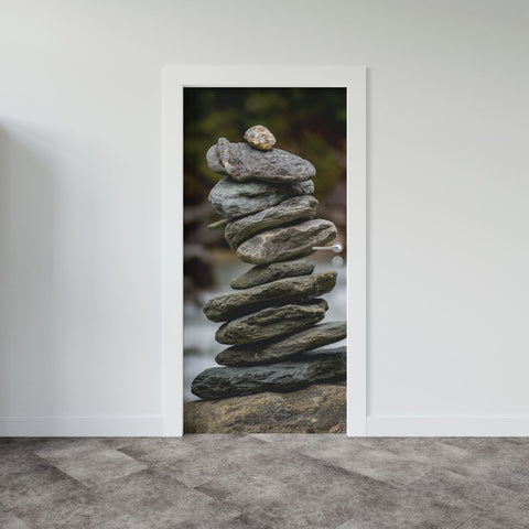 Autocolant ușă Stone Tower - clevny.ro