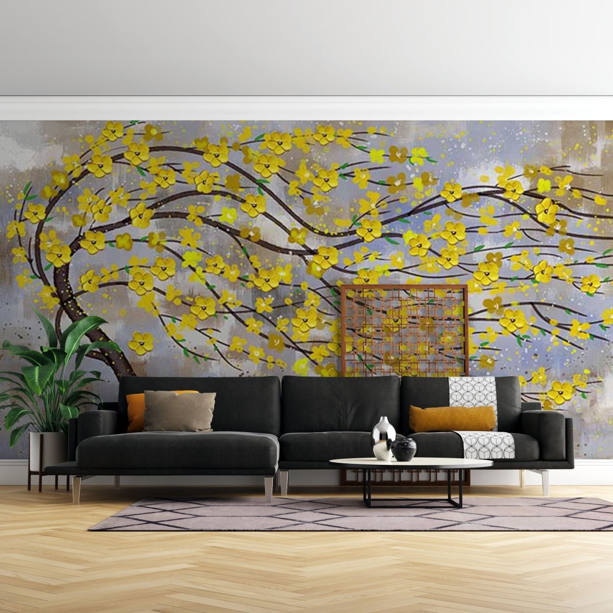 Fototapet Gold Abstract Wealth Tree - clevny.ro
