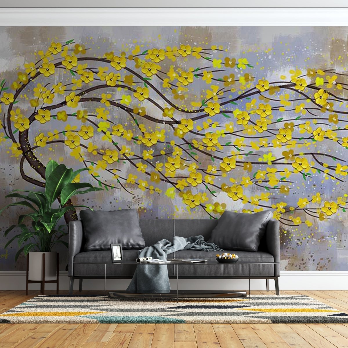 Fototapet Gold Abstract Wealth Tree - clevny.ro