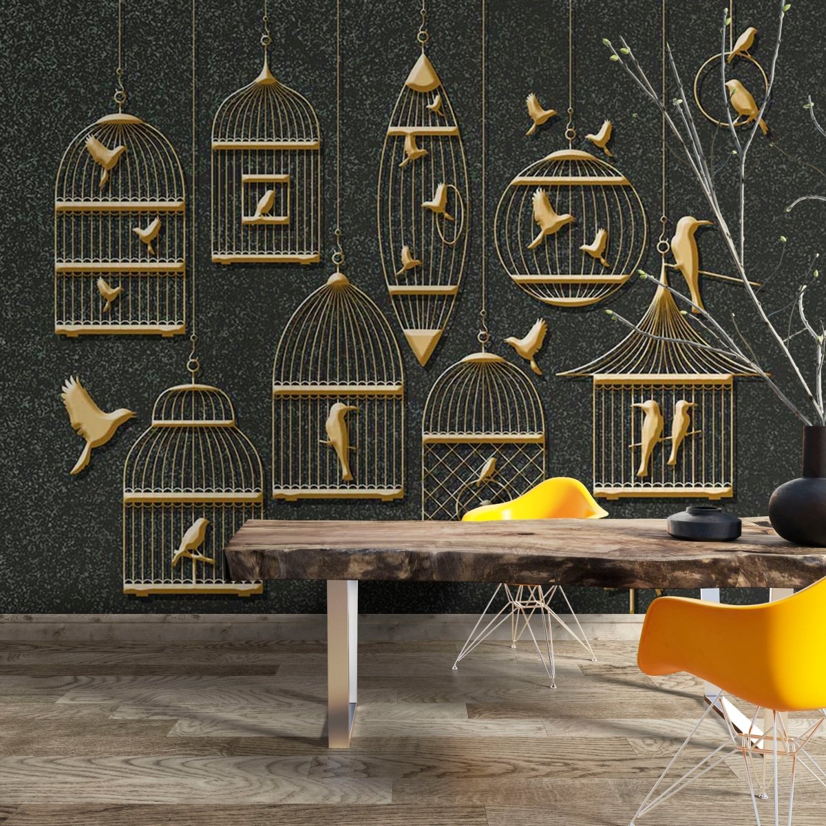 Fototapet Wrought Iron Birdcage - clevny.ro