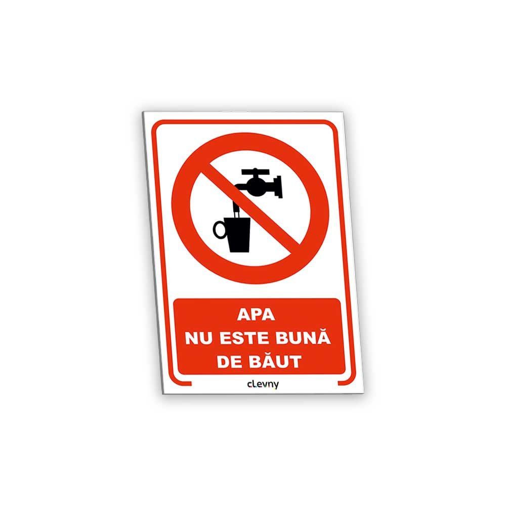 Indicator Apa nu este bună de băut - clevny.ro