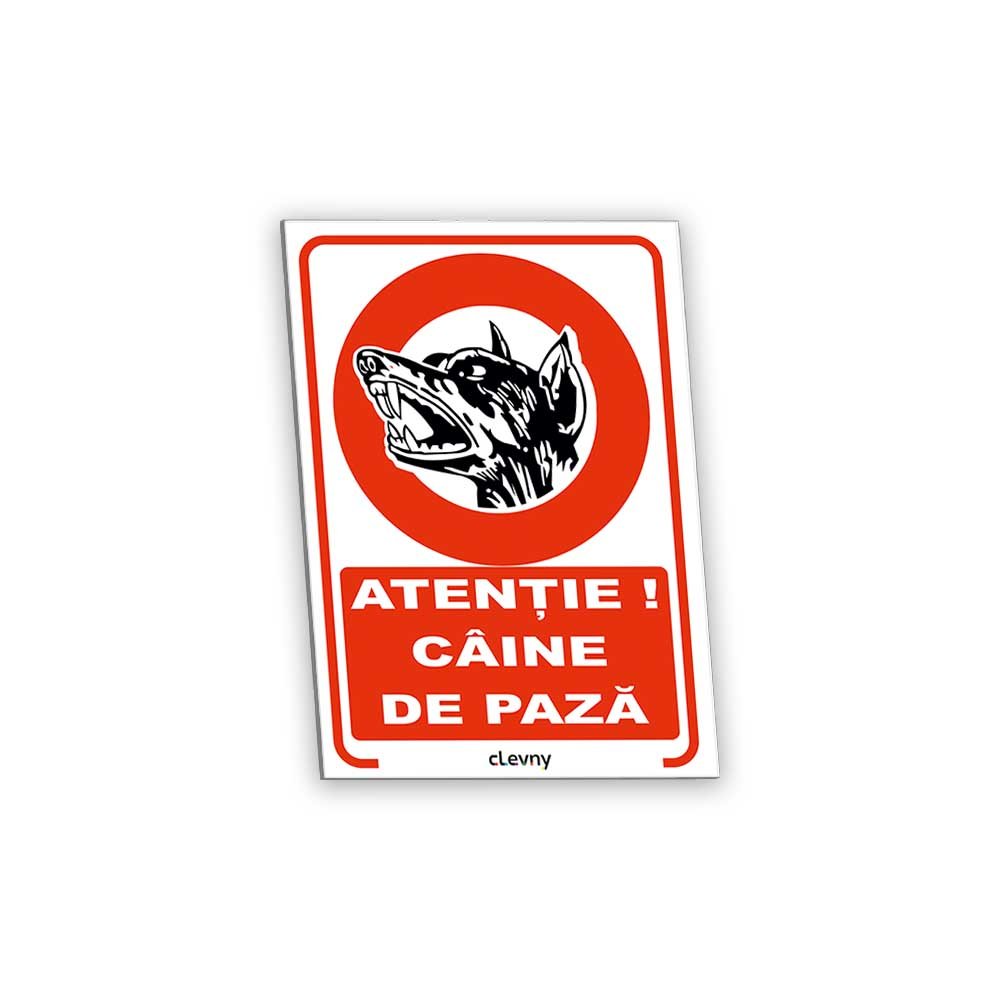 Indicator Atenție câine de pază - clevny.ro