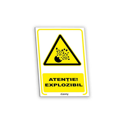 Indicator Atenție explozibil - clevny.ro