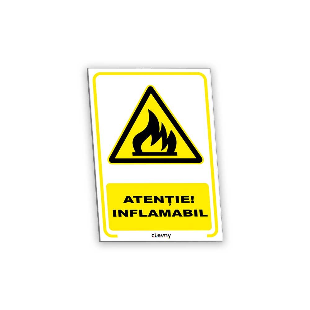 Indicator Atenție inflamabil - clevny.ro