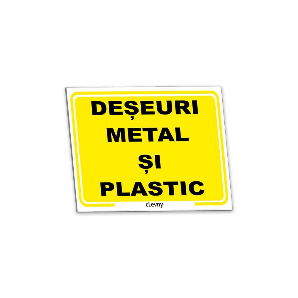 Indicator Deșeuri metal și plastic - clevny.ro