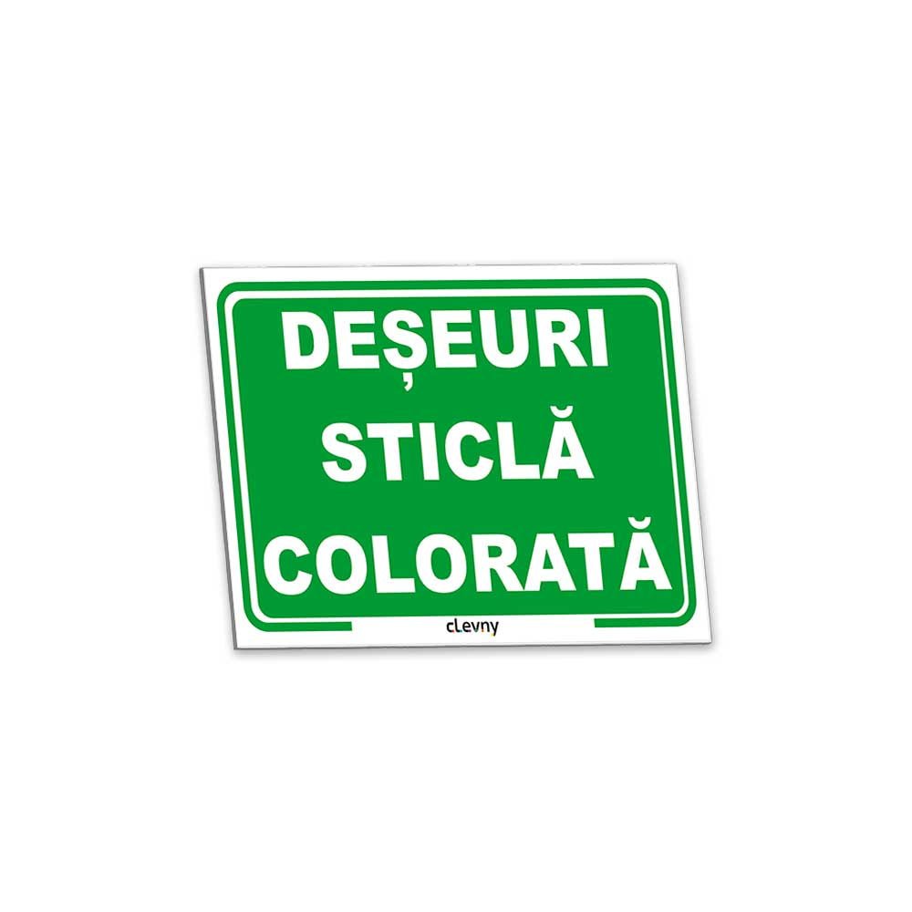 Indicator Deșeuri sticlă colorată - clevny.ro