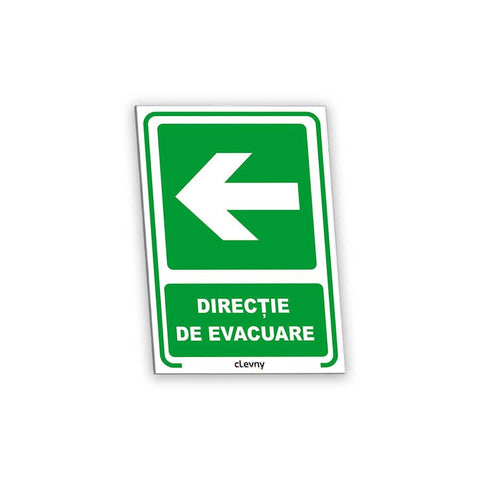 Indicator Direcție de evacuare stânga - clevny.ro
