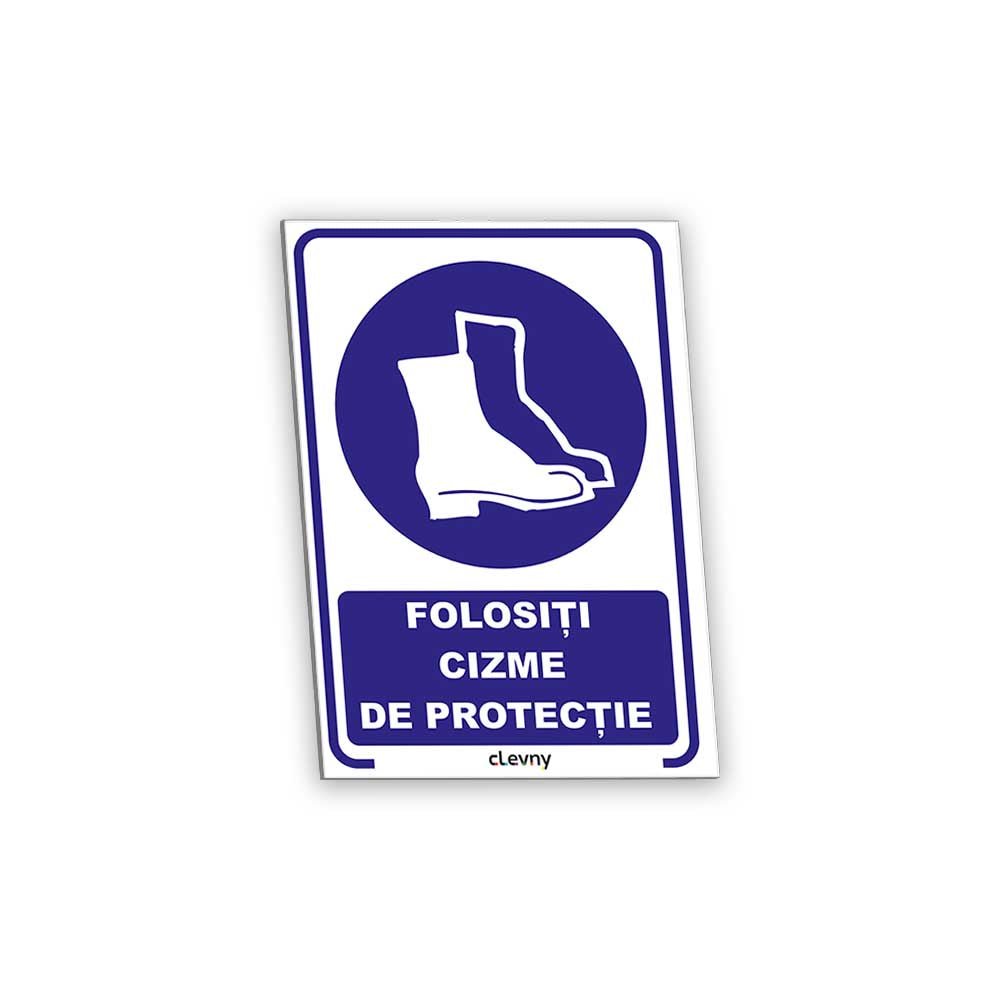 Indicator Folosiți cizme de protecție - clevny.ro