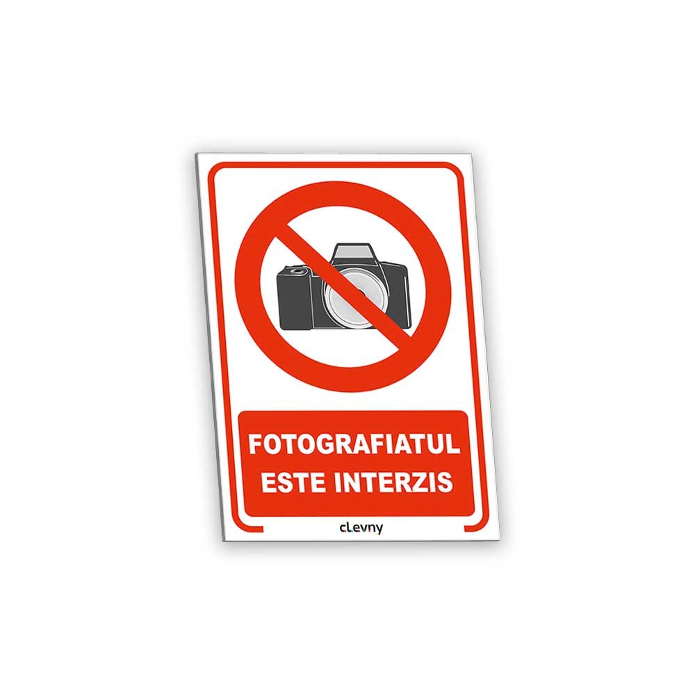 Indicator Fotografiatul este interzis - clevny.ro