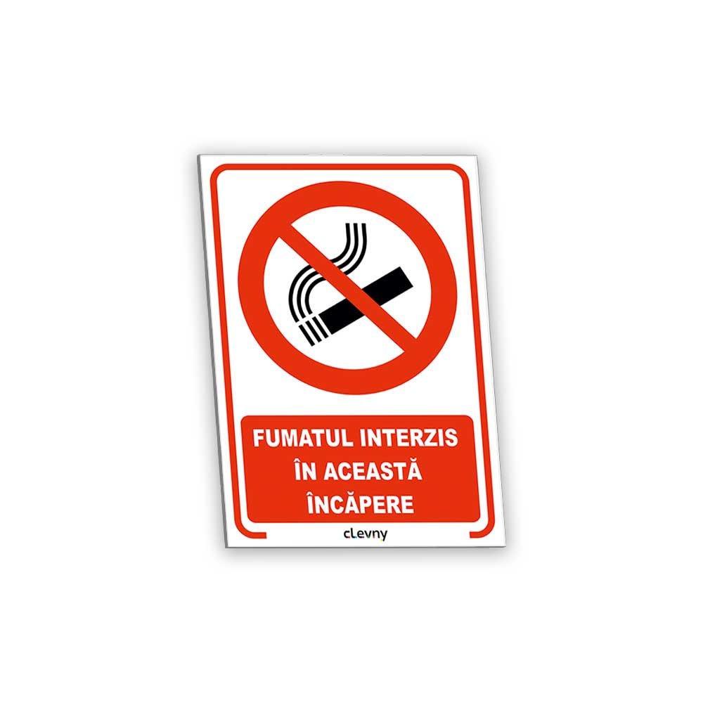 Indicator Fumatul interzis în această încăpere - clevny.ro