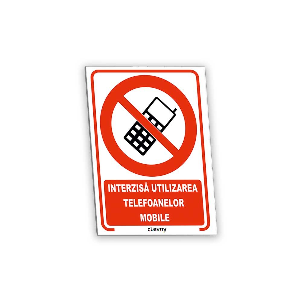 Indicator Interzisă utilizarea telefoanelor mobile - clevny.ro