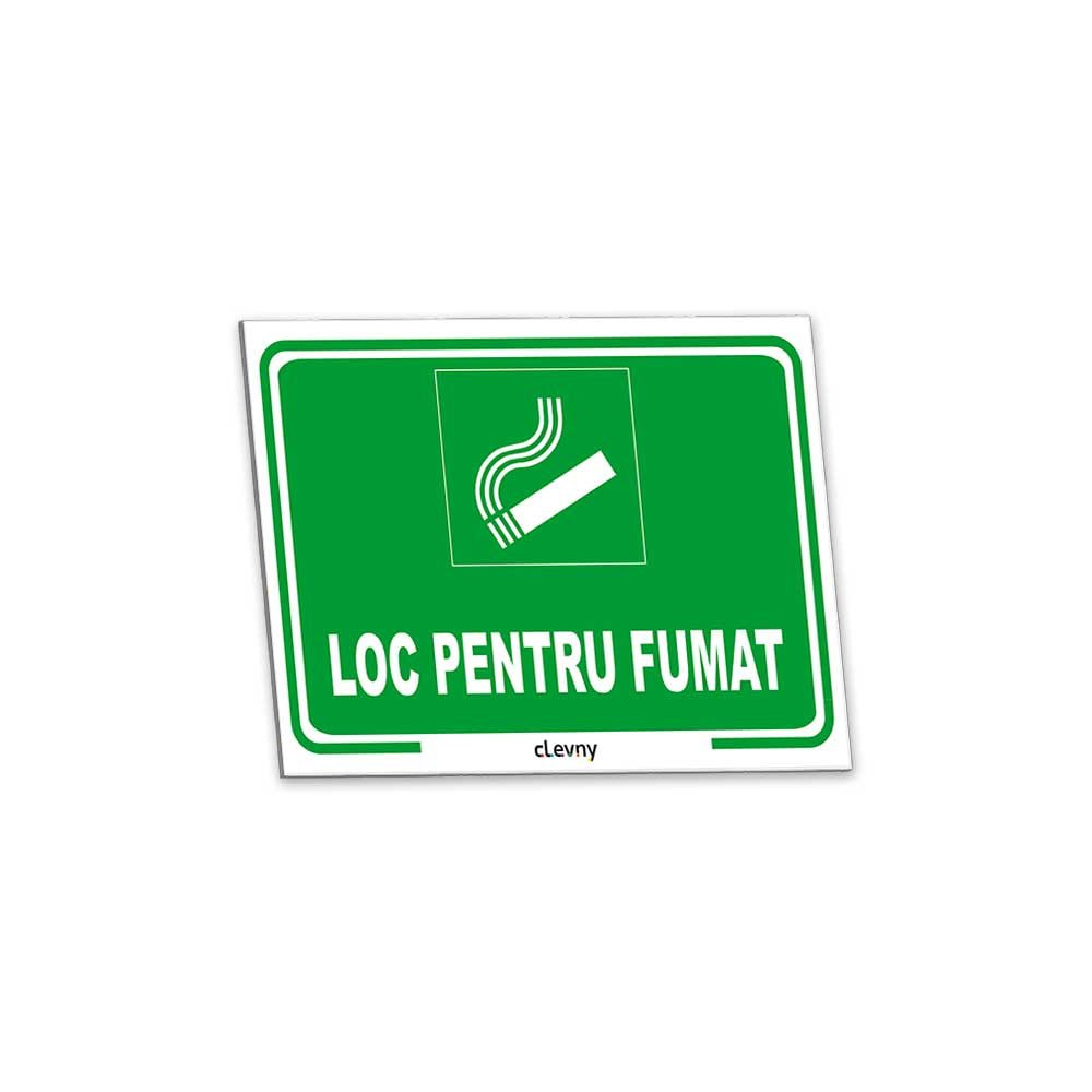 Indicator Loc pentru fumat - clevny.ro