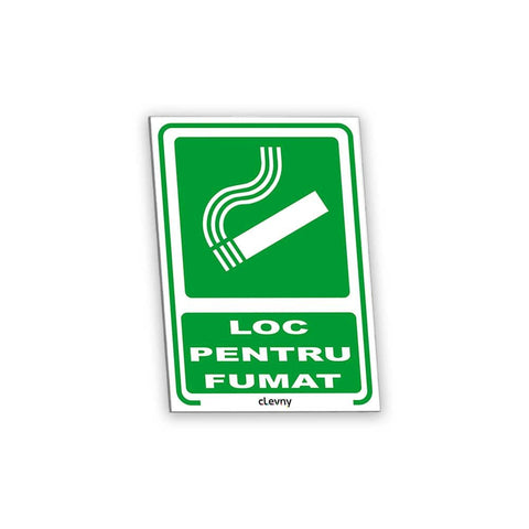 Indicator Loc pentru fumat - clevny.ro