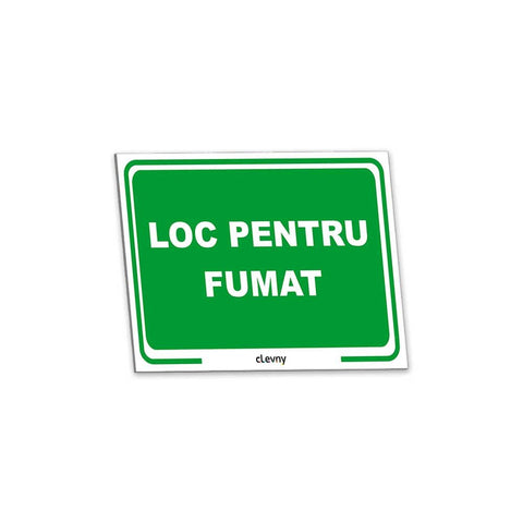 Indicator Loc pentru fumat II - clevny.ro