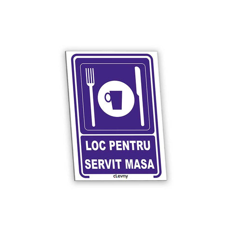 Indicator Loc pentru servit masa - clevny.ro