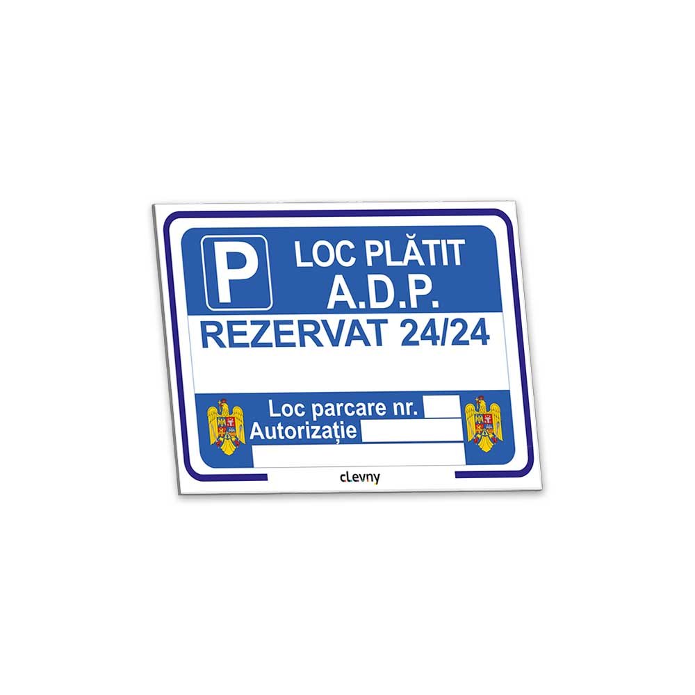 Indicator Loc plătit A.D.P. Rezervat 24/24 - clevny.ro