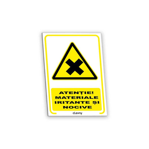 Indicator Materiale iritante și nocive - clevny.ro