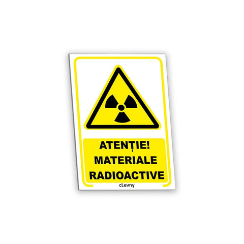 Indicator Materiale radioactive - clevny.ro
