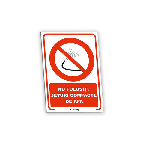 Indicator Nu folosiți jeturi compacte de apă - clevny.ro