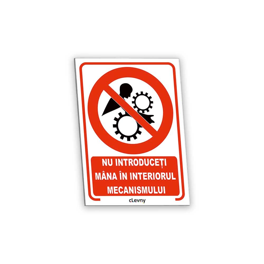 Indicator Nu introduceți mâna în interiorul mecanismului - clevny.ro