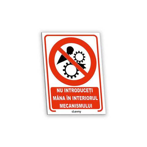 Indicator Nu introduceți mâna în interiorul mecanismului - clevny.ro