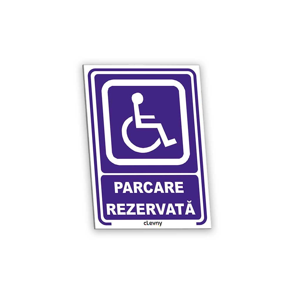 Indicator Parcare rezervata persoane cu handicap - clevny.ro
