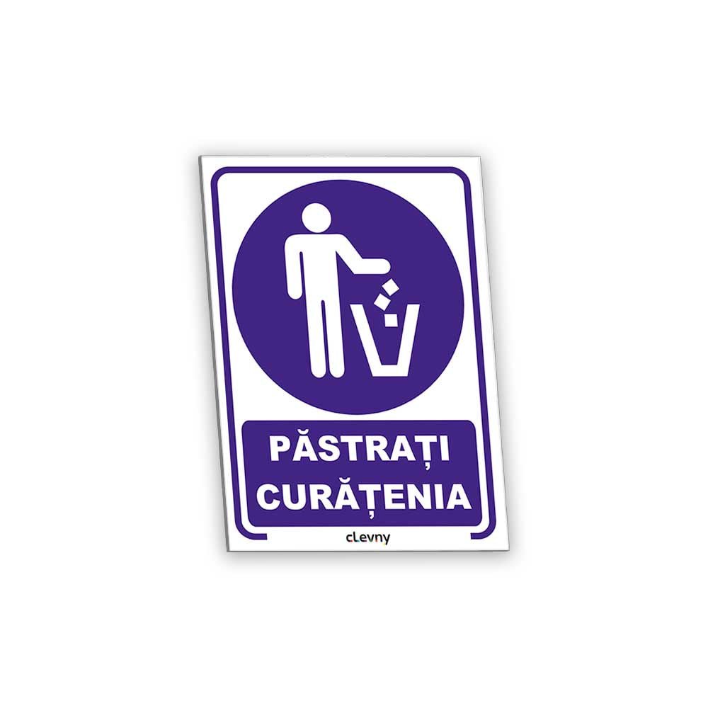 Indicator Păstrați curățenia - clevny.ro