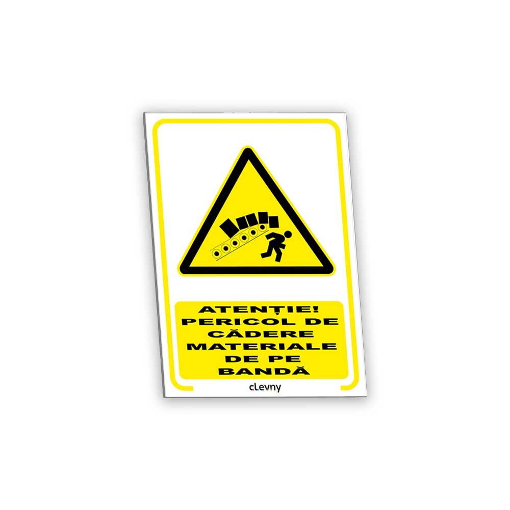 Indicator Pericol de cădere materiale de pe bandă - clevny.ro