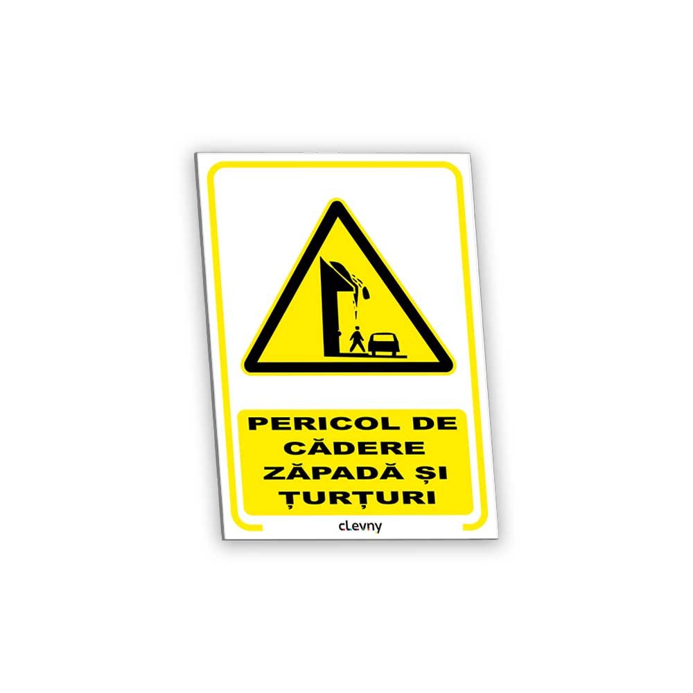 Indicator Pericol de cădere zăpadă și țurțuri - clevny.ro