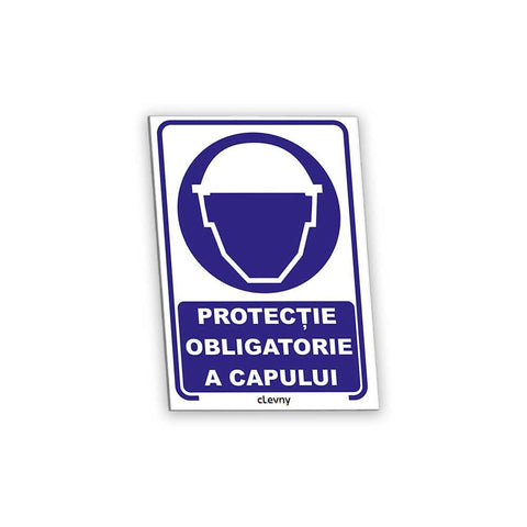 Indicator Protecție obligatorie a capului - clevny.ro